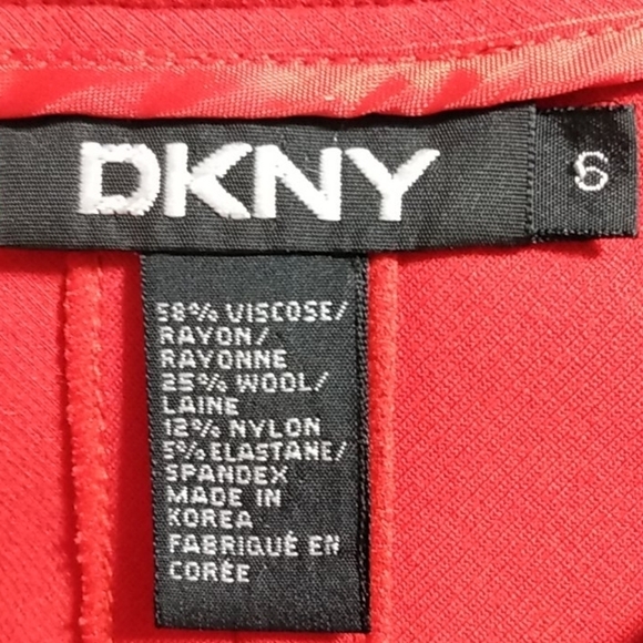 DKNY RED A-LINE SKIRT NWT SIZE 6 - Picture 7 of 12